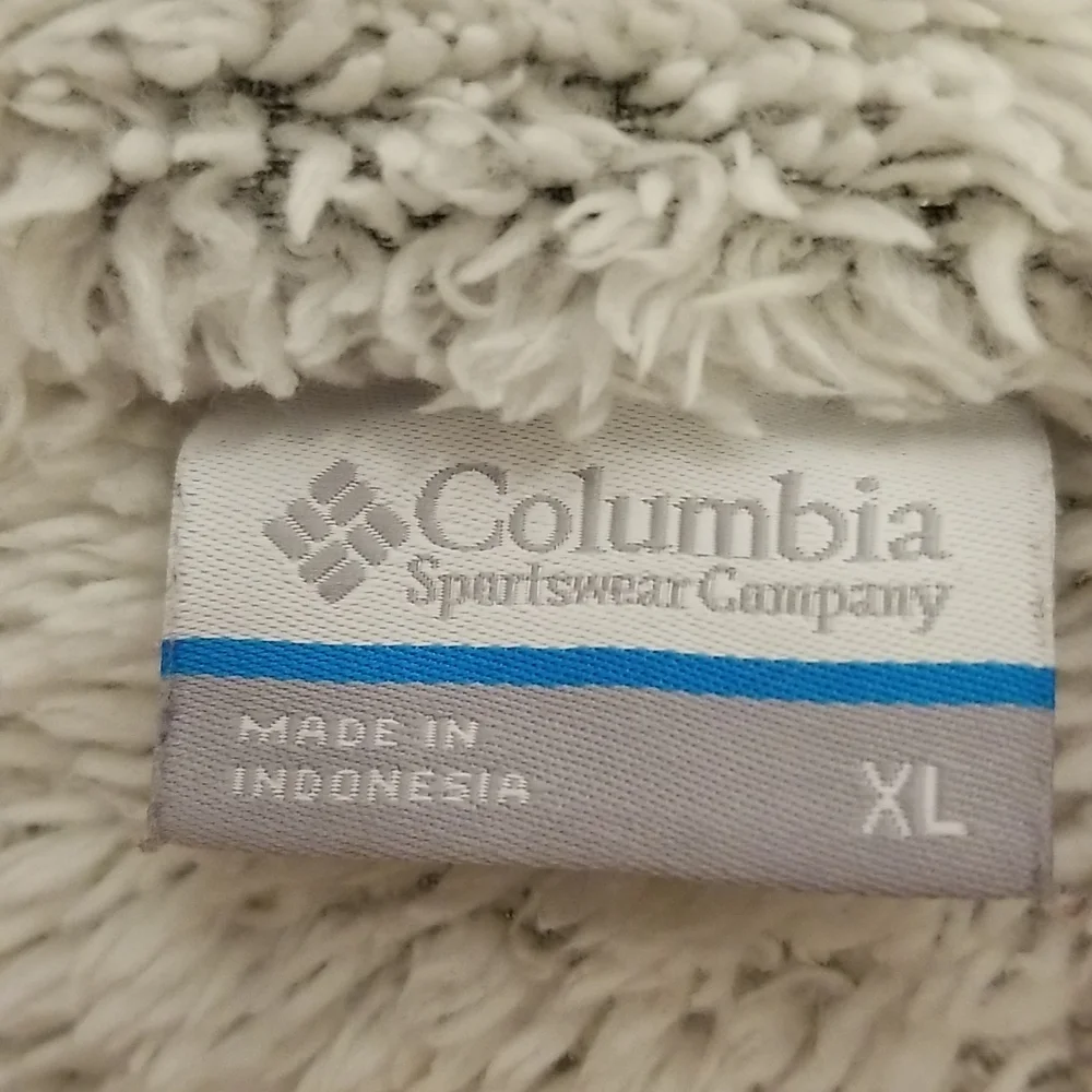 Columbia XL women's plush fleece jacket full zip 2 pockets polyester Like new - Picture 6 of 10